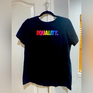 Nike equality rainbow tee shirt size medium M